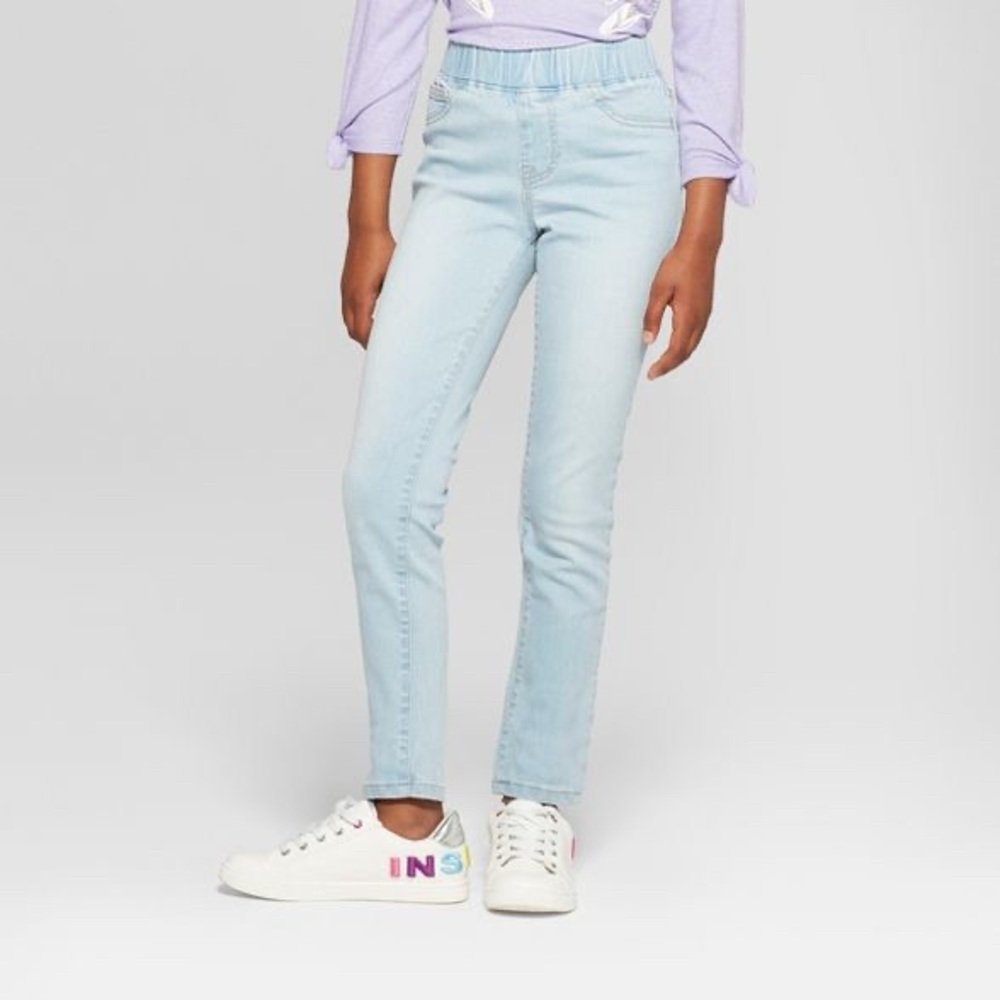 Cat & Jack Super Soft Jeggings- Light Blue NWT